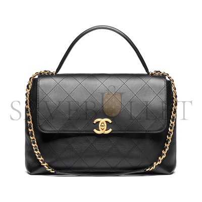 CHANEL MAXI FLAP BAG WITH TOP HANDLE AS5543 (37*26*10cm)